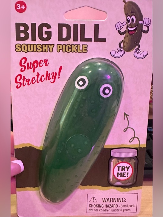 Other - Big Dill Squishy Pickle Toy - Green